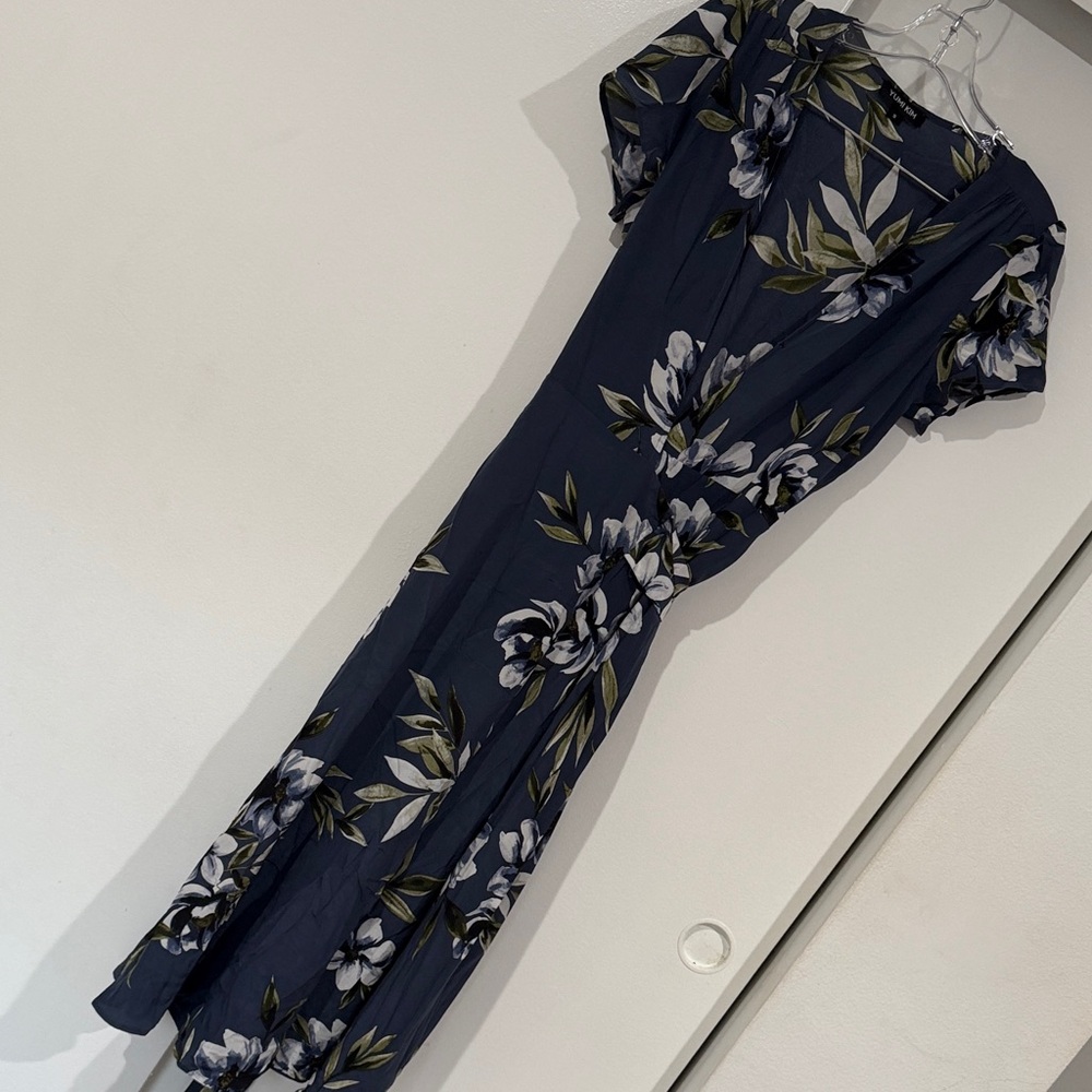 Yumi Kim Blue wrap dress size small